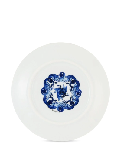 Dolce & Gabbana Porcelain Dessert Plates (set Of Two) In White