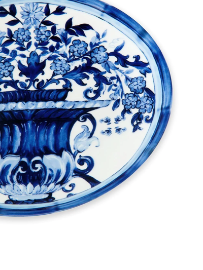 Dolce & Gabbana Porcelain Dessert Plates (set Of Two) In White