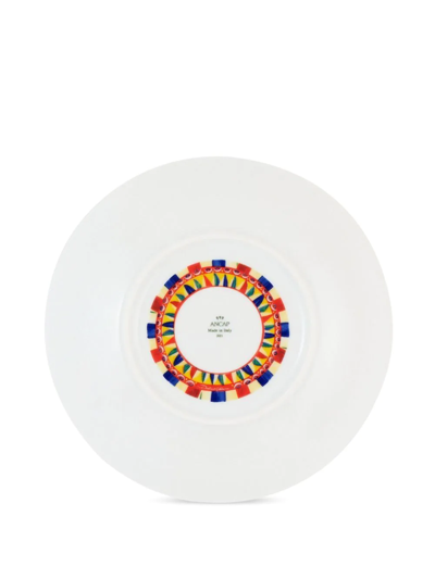 Dolce & Gabbana Porcelain Dessert Plates (set Of Two) In Red
