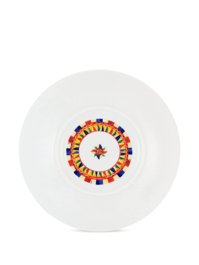 Dolce & Gabbana Porcelain Dessert Plates (set Of 2) In White