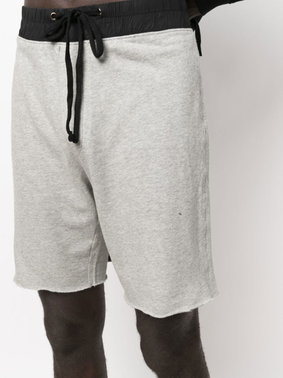 Shop James Perse French Terry-cloth Track Shorts In Grey