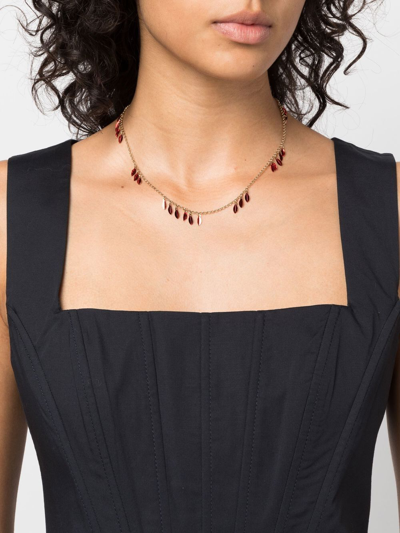 Shop Isabel Marant Embellished Chain-link Necklace In Gold