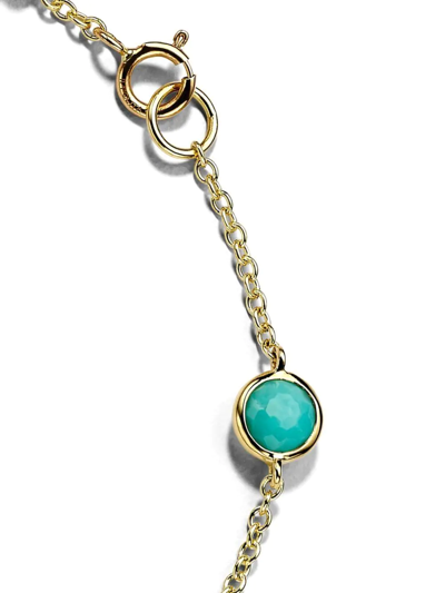 Shop Ippolita 18kt Yellow Gold Lollipop 6-stone Station Turquoise Bracelet