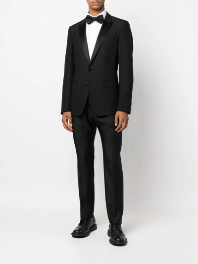 Dsquared2 Tailored Black Trousers With Classic Waistband And Subtle Pleats In Black