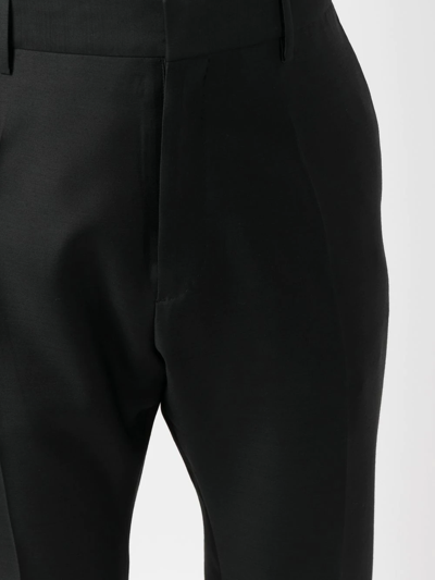 Dsquared2 Tailored Black Trousers With Classic Waistband And Subtle Pleats In Black