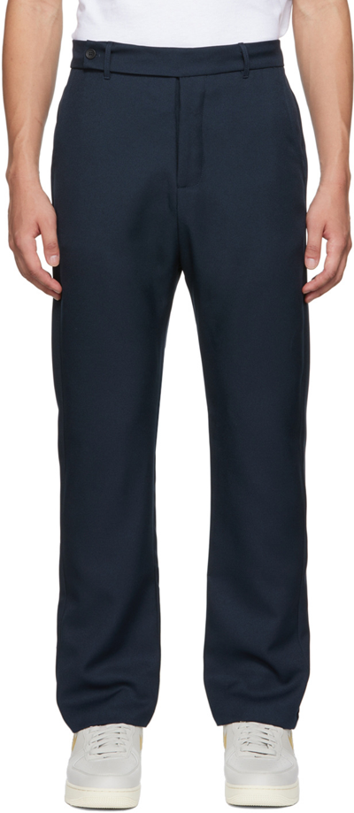 Shop Rhude Ssense Exclusive Navy Suiting Trousers