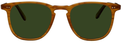 Shop Garrett Leight Orange Brooks Sunglasses In Bt/grn Plr