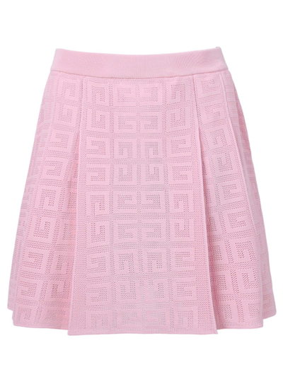 Shop Givenchy Pink Skirt With Monogram