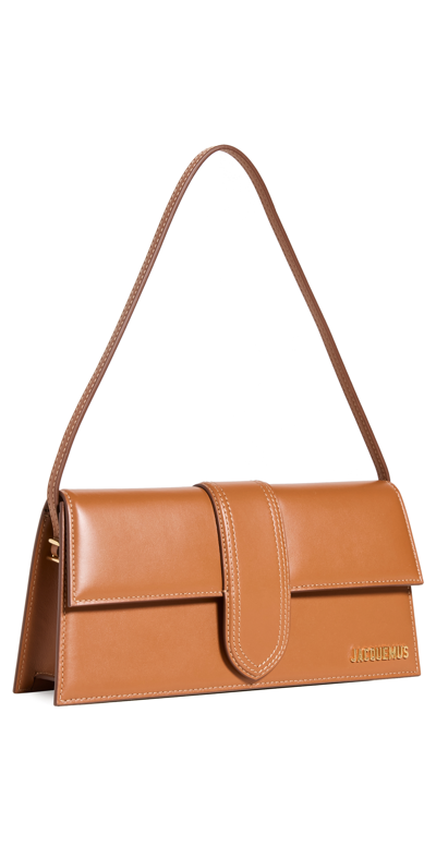 Shop Jacquemus Le Bambino Long Bag Light Brown One Size