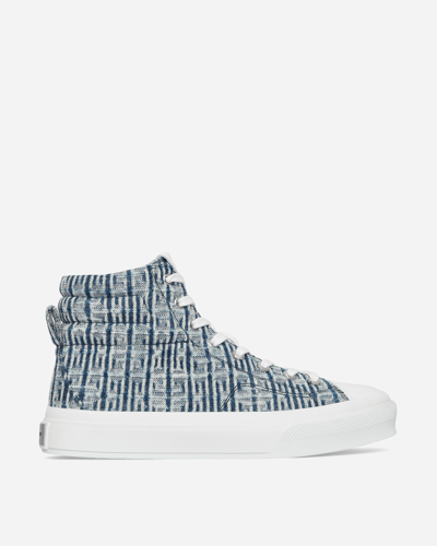 Shop Givenchy City High Top Sneakers In Blue