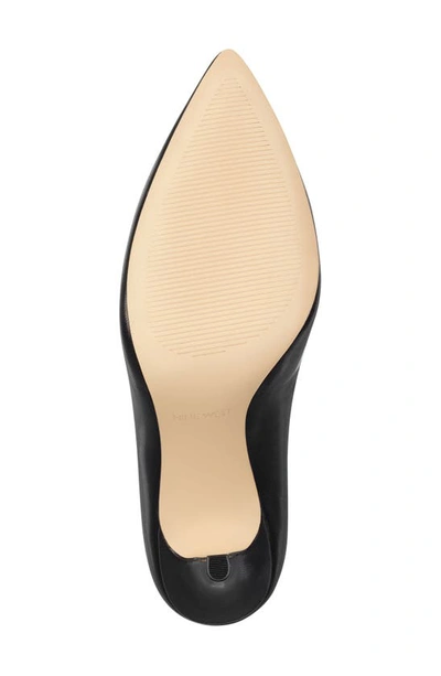 Shop Nine West Flax Pump In Black Leather