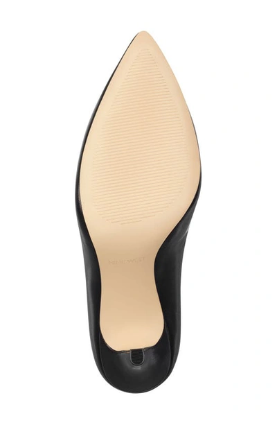 Nine West Etta 8 Womens Leather Slip-on Pumps In Black Leather