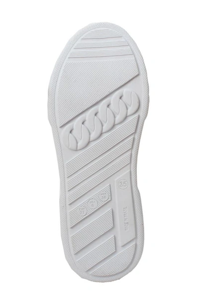 Shop Offline Rosetta Laced Sneaker In White/ Metal