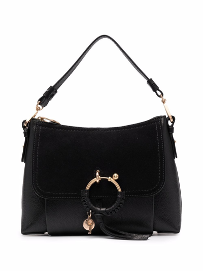 Shop See By Chloé Joan Small Shoulder Bag In Nero