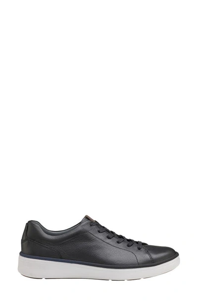 Shop Johnston & Murphy Xc4 Foust Sneaker In Black Tumbled Waterproof Full