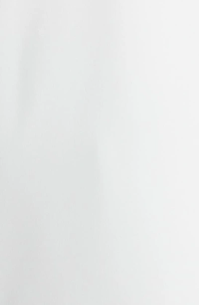 Ming Wang Smocked Mock Neck Sleeveless Blouse In White