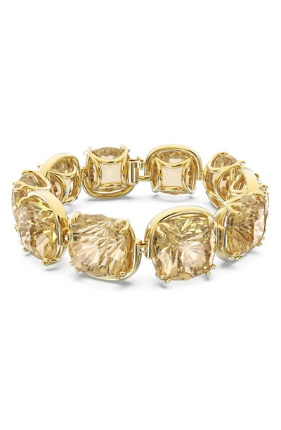 Shop Swarovski Harmonia Crystal Bracelet In Light Topaz