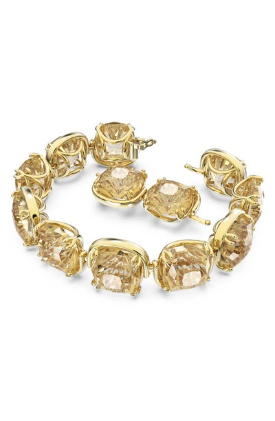 Shop Swarovski Harmonia Crystal Bracelet In Light Topaz