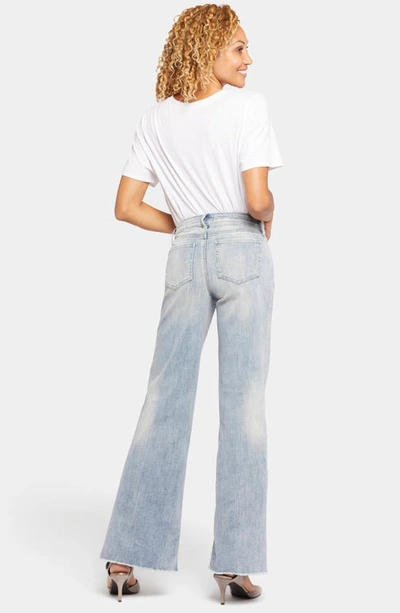 Shop Nydj Teresa Fray Hem Wide Leg Jeans In Affection