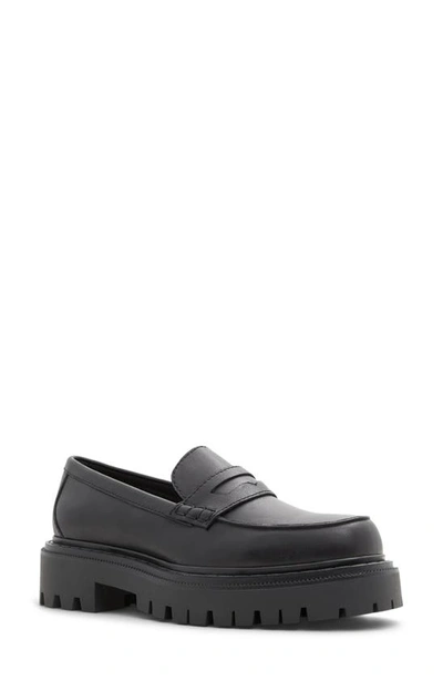 Shop Aldo Bigstrut Loafer In Other Black