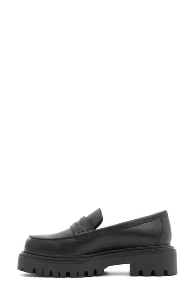 Shop Aldo Bigstrut Loafer In Other Black