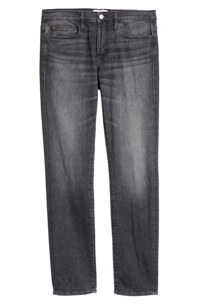 Shop Frame L'homme Degradable Slim Fit Organic Cotton Jeans In Black Oak