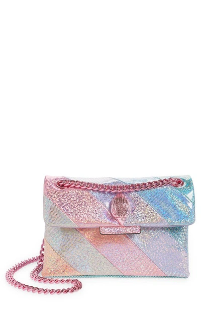 Kurt Geiger Mini Kensington Glitter Crossbody Bag In Open Miscellaneous