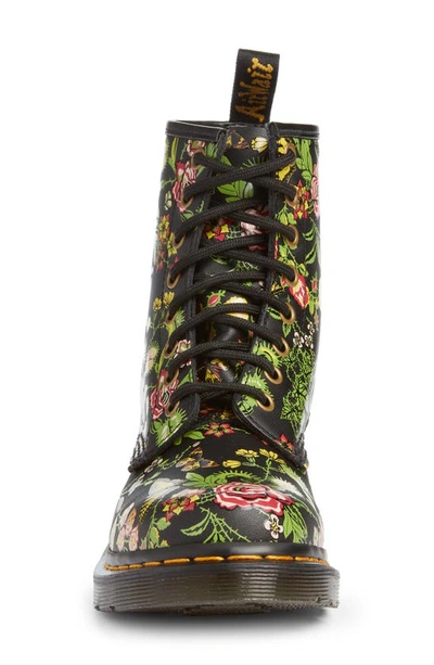 Shop Dr. Martens 1460 Floral Bloom Combat Boot In Black/ Multi
