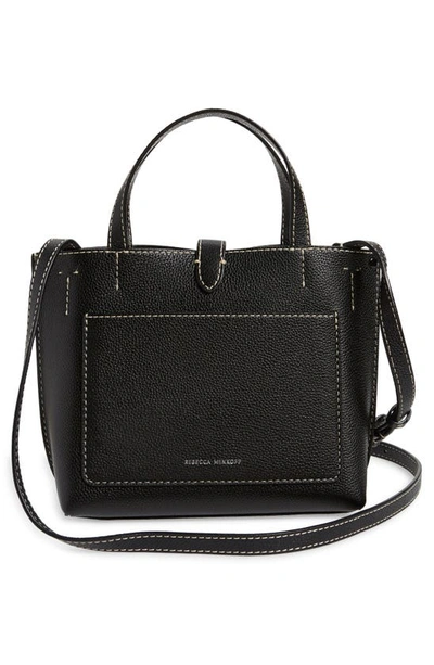 Shop Rebecca Minkoff Megan Mini Crossbody Tote In Black