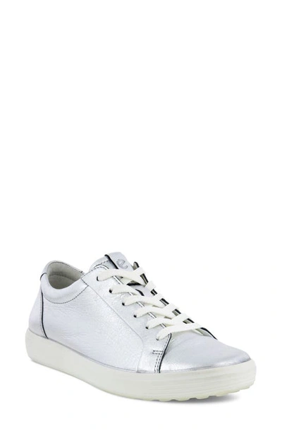 Shop Ecco Soft 7 Mono 2.0 Sneaker In Pure Silver