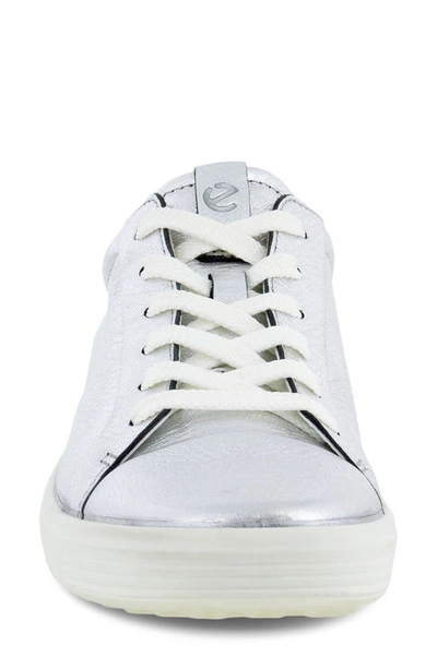 Shop Ecco Soft 7 Mono 2.0 Sneaker In Pure Silver