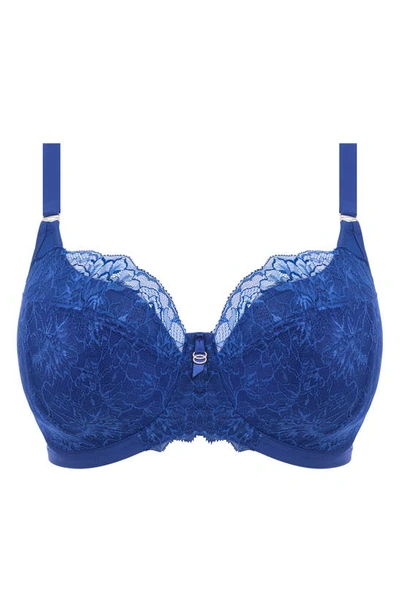Shop Elomi Brianna Underwire Padded Half Cup Bra In Lapis