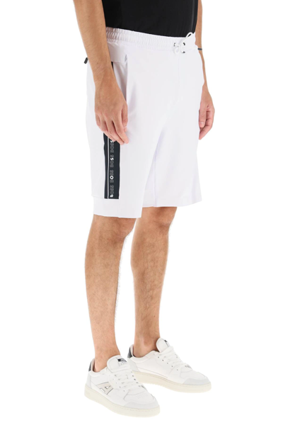 Shop Hugo Boss Sporty Shorts With Logo Band In White