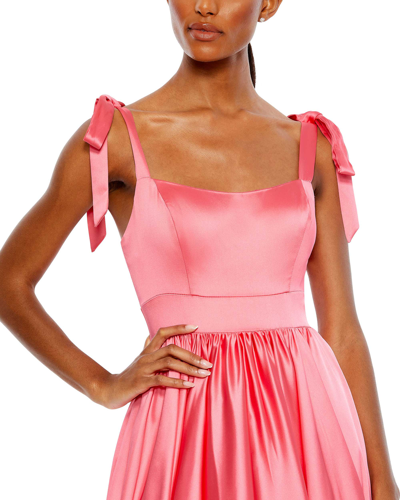 Mac Duggal Women's Ieena Satin Fit-&-flare Ballgown In Coral