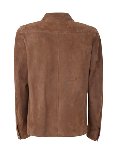 Shop Tom Ford Men's Brown Other Materials Outerwear Jacket