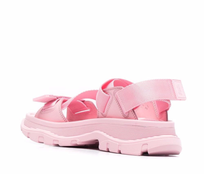 Shop Alexander Mcqueen Tread Sandals In Pink
