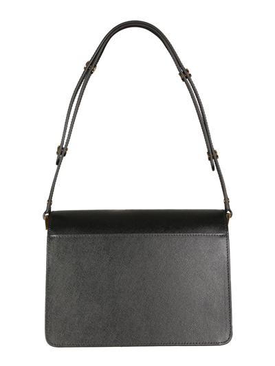 Shop Marni Trunk Shoulder Bag In Black