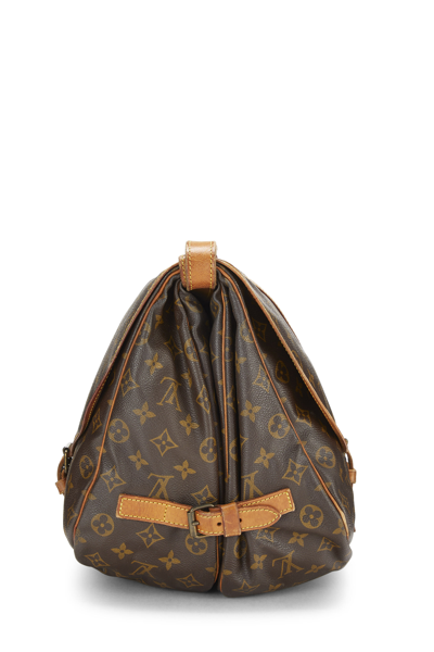 Pre-owned Louis Vuitton Monogram Canvas Saumur 35