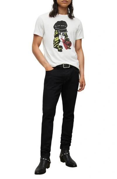 Shop John Varvatos Bikerheart Graphic Tee In Salt