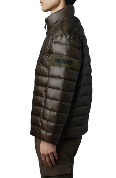 Shop Mackage Luis Water Repellent Down Puffer Jacket In Army