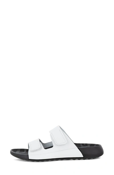 Shop Ecco Cozmo Slide Sandal In Bright White
