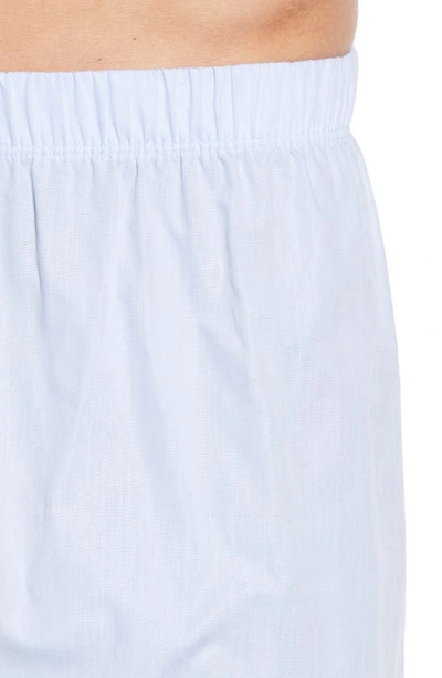 Shop Hanro Fancy Cotton Boxers In Light Blue