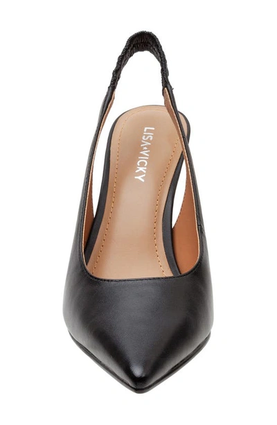 Shop Lisa Vicky Piper Pointed Toe Slingback Pump In Black