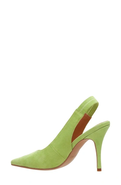 Shop Lisa Vicky Piper Pointed Toe Slingback Pump In Green