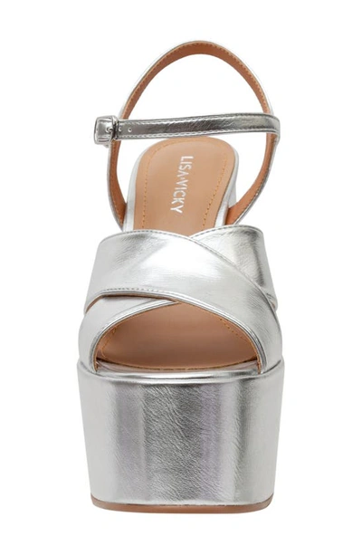 Shop Lisa Vicky Jam Platform Sandal In Silver