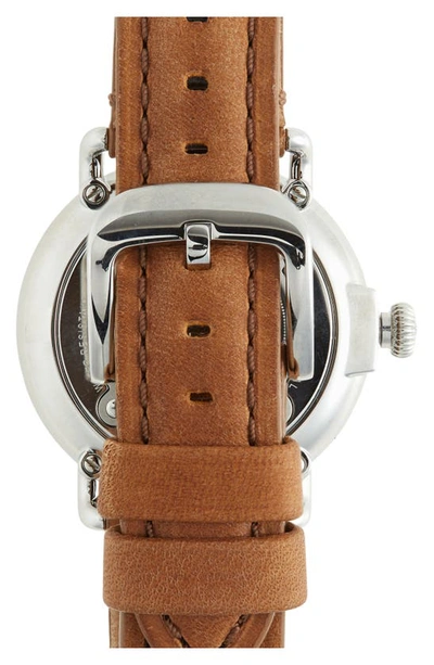 Shinola Men's The Runwell Leather Watch, 41mm In Navy