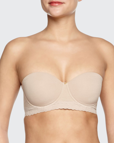 Shop Natori Truly Smooth Convertible Strapless Bra In Cafe