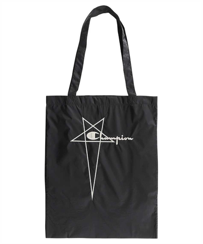 Shop Rick Owens X Champion Shopper Bag In Black