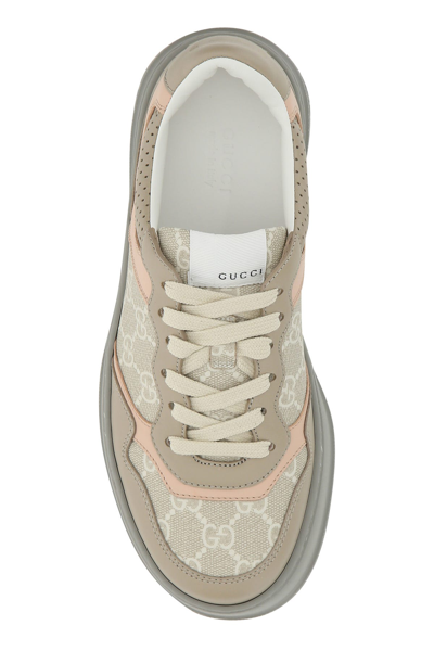 Shop Gucci Multicolor Gg Supreme Fabric And Leather Sneakers  Nd  Donna 38.5