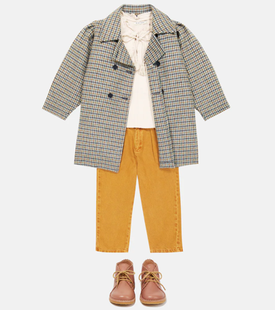 The New Society Jeanne Houndstooth Wool Coat In Wool Houndstooth